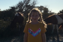 She loves these wild Ponies