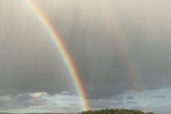 Double rainbow to end practice