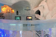 The ice hotel bar.